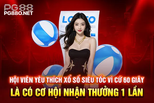 Hội viên yêu thích xổ số siêu tốc vì cứ 60 giây là có cơ hội nhận thưởng 1 lần Hội viên yêu thích xổ số siêu tốc vì cứ 60 giây là có cơ hội nhận thưởng 1 lần